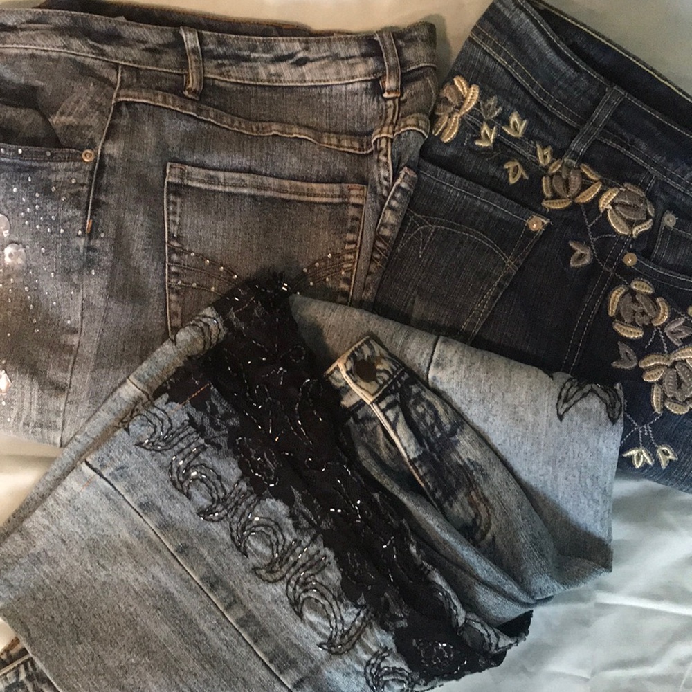 Decorative/beaded jeans